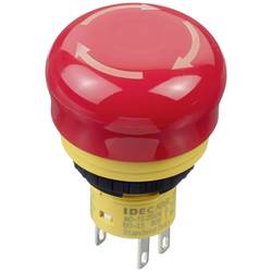 Idec AB6E-3BV02PTRM, AB6E-3BV02PTRM nouzový vypínač, 250 V, 2 rozpínací kontakty, 1 ks