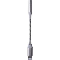 Boompods Apple iPad/iPhone/iPod kabel [1x jack zásuvka 3,5 mm - 1x dokovací zástrčka Apple Lightning] 1.50 m titan