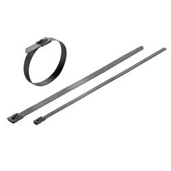 Weidmüller 1015250000, SCT-C 4.6/200, stahovací pásky, 4.6 mm, 200 mm, stříbrná, s povrchovou úpravou, 100 ks
