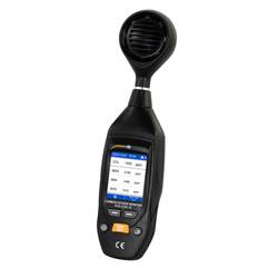 PCE Instruments Měřicí přístroje CO2, 0 - 9999 ppm, s funkcí měření teploty, s funkcí datového záznamníku, s USB rozhraním, bez certifikátu