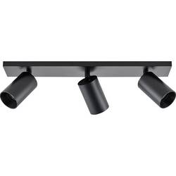 Deko Light 348250 Can Tilt eckig, 3x 7,5 W GU10, Schwarz Stropní svítidlo GU10 7.5 W černá