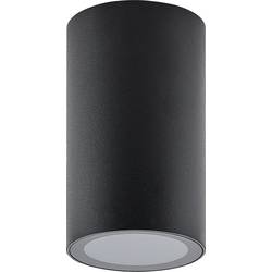 Deko Light 348244 Can IP44, 1x 7,5 W GU10, Schwarz Stropní svítidlo GU10 7.5 W černá