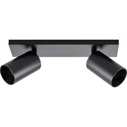 Deko Light 348248 Can Tilt eckig, 2x 7,5 W GU10, Schwarz Stropní svítidlo GU10 7.5 W černá