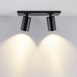 Deko Light 348248 Can Tilt eckig, 2x 7,5 W GU10, Schwarz Stropní svítidlo GU10 7.5 W černá