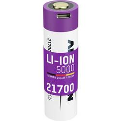 Ansmann Li-Ion Akku 21700 5000 mAh mit USB Typ-C Ladebuchse akumulátor AA, Li-Ion, 4900 mAh, 3.6 V, 1 ks