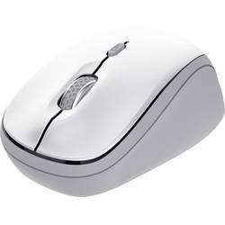 Trust YVI+ MULTI-DEVICE WIRELESS MOUSE WHITE drátová myš, bezdrátový, Bluetooth®, USB, 3 tlačítko, bílá