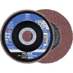 PFERD TOOLS 67608115 A Sg Steelox vějířovitý brusný kotouč Průměr 115 mm Ø otvoru 22.23 mm Zrnitost 80 10 ks