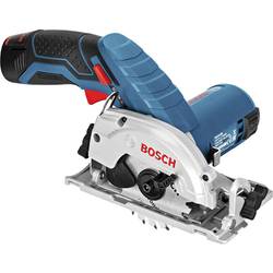 Bosch Professional GKS 12V-26 2x3 Ah L-BOX aku ruční kotoučová pila Hloubka řezu max. (90°) 26.5 mm kufřík, akumulátor, vč. nabíječky 12 V 3 Ah