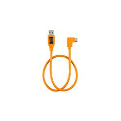 Tether Tools USB kabel USB-A zástrčka, USB-C ® zástrčka 0.50 m oranžová 90° zatočeno doprava TET-CUCRT02-ORG