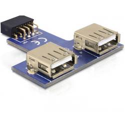 Delock USB 2.0 adaptér [2x USB 2.0 zásuvka A - 1x D-SUB zástrčka 9pólová] 41824
