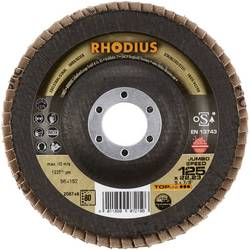 Rhodius 208748 JUMBO SPEED vějířovitý brusný kotouč Průměr 125 mm Ø otvoru 22.23 mm Zrnitost 80 nerezová ocel 1 ks