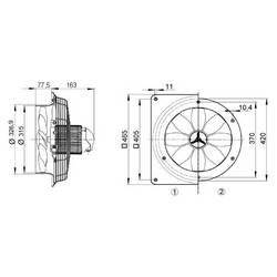 Maico Ventilatoren EZQ 30/4 B axiální ventilátor