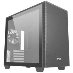 FSP Fortron CST360B/W midi tower PC skříň černá 2 předinstalované ventilátory