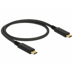 Delock Kabel USB-C USB-C ® zástrčka, USB-C ® zástrčka 0.50 m černá 83042