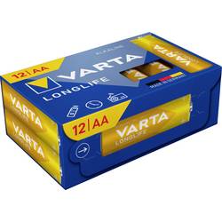 Varta VARTA Longlife AA Cube Pack12 tužková baterie AA alkalicko-manganová, 1.5 V, 12 ks