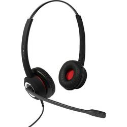 plusonic 6337-10.2P Sluchátka On Ear kabelová stereo černá telefon