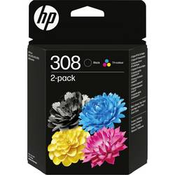 HP Ink 308 originál azurová, purpurová, žlutá, černá 6L6S6UE