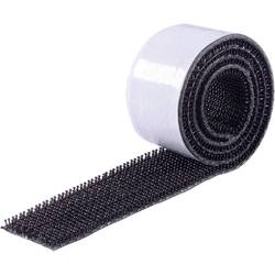 Binder Band 75763-H1 pásek se suchým zipem, lepicí, kulaté hlavičky, (d x š) 5000 mm x 25 mm, černá, 1 ks
