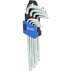 Brilliant Tools BT044009 sada klíčů T 10, T 15, T 20, T 25, T 27, T 30, T 40, T 45, T 50 9dílná