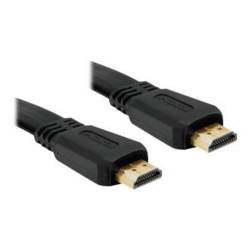 Delock HDMI kabel Zástrčka HDMI-A 5 m černá 82672 plochý HDMI kabel