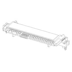 Molex vestavná zásuvková lišta (standardní) 787760001, 1 ks