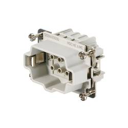 HDC insert, Male, 500 V, 24 A, No. of poles: 6, Crimp connection, Size: 3