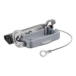 HDC enclosures, Size: 2, Protection degree: IP 65, Cover for upper part of housing, End-locking clamp, lower side, Standard HDC 10A DODL 1LB Weidmüller