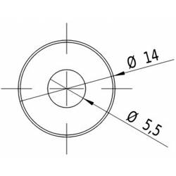 Picotronic laserový modul lineární červená 3 mW LD635-3-24(14X45)45DEG-F100