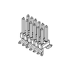 Molex vestavná pinová lišta (standardní) 15911162, 1 ks Tube