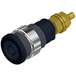 SKS Hirschmann SEB 2600 G M4 bezpečnostní laboratorní zásuvka zásuvka, vestavná vertikální Ø pin: 4 mm černá 1 ks