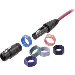 Neutrik XCR-SET kódovací kroužek černá, hnědá, červená, oranžová, žlutá, zelená, modrá, fialová, šedá, bílá 10 ks