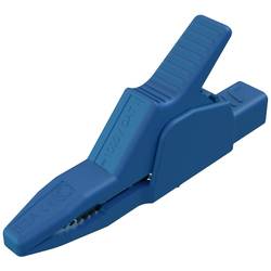 SKS Hirschmann AK 2 B 2540 I bl bezpečnostní krokosvorka, konektor 4 mm, CAT II 1000 V, modrá