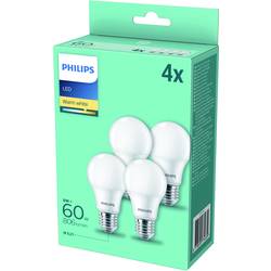 Philips LED 77463900 LED Energetická třída (EEK2021) F (A - G) E27 8 W = 60 W teplá bílá (Ø x v) 6 cm x 10.8 cm 4 ks