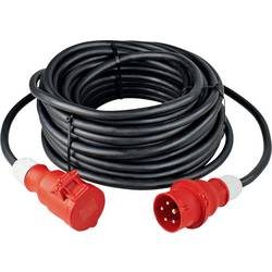 AS Schwabe 61025 napájecí prodlužovací kabel, 32 A, černá, 25.00 m