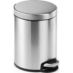Durable 340023 340023 odpadkový koš 5 l (Ø x v) 205 mm x 290 mm nerezová ocel kovová stříbrná 1 ks