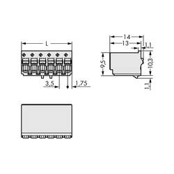 WAGO 2091 konektor do DPS 12, rozteč 3.50 mm, 2091-1132, 100 ks