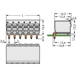 WAGO 2092 konektor do DPS 5, rozteč 5 mm, 2092-1375, 200 ks