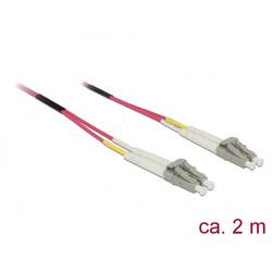 Delock 84641 optické vlákno optické vlákno kabel 2.00 m fialová [1x zástrčka LC - 1x zástrčka LC] 50/125 µ Multimode OM4