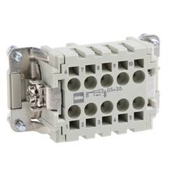 Harting Han® 10ES-F 09330102716 konektorová vložka, zásuvka, seria Han® E, 1 ks