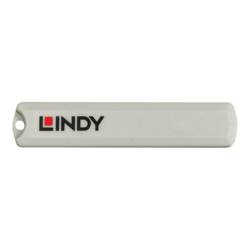 LINDY Zámek k portu USB-C® 40427 sada 4 ks bílá vč. 1 klíče 40427