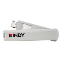 LINDY Zámek k portu USB-C® 40427 sada 4 ks bílá vč. 1 klíče 40427