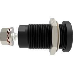 Schützinger DI SEB 9424 Ni / SW bezpečnostní vestavná zásuvka 4 mm Rovná černá 1 ks