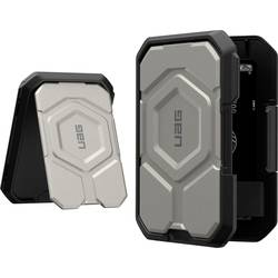 Urban Armor Gear Magnetic Wallet stojan na mobilní telefon černá, stříbrná Vhodné pro mobil: iPhone 12 mini, iPhone 12, iPhone 12 Pro, iPhone 12 Pro Max,