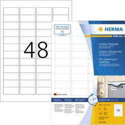 Herma 9536 Fóliové etikety 45.7 x 21.2 mm fólie, matná bílá 1920 ks extra silné laserová tiskárna, barevná laserová tiskárna, kopírka, barevná kopírka