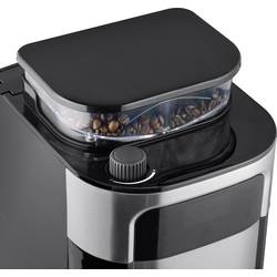 Severin Filterkaffeemaschine mit Mahlwerk und Edelstahl-Thermokanne, kávovar černá, nerezová ocel kartáčovaná připraví šálků najednou=8 displej, termoska, s