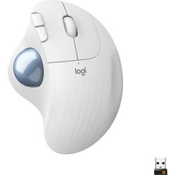 Logitech ERGO M575 optická Trackball, přenos bezdrátový, 5 tlačítko, 2000 dpi, bílá