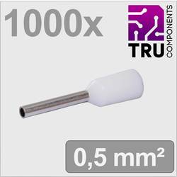 TRU COMPONENTS TC-13377192 dutinka 0.5 mm² částečná izolace bílá 1000 ks