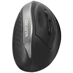 Dicota RELAX optická ergonomická myš, přenos bezdrátový, 5 tlačítko, 800 dpi, 1200 dpi, 1600 dpi, černá