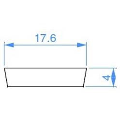 Deko Light 988028 I-01-12 zakrytí plast (š x v x h) 17.60 x 4 x 3000 mm 3 m