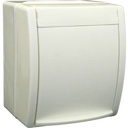Busch-Jaeger 20 EW-54 spínání ve vlhkých místnostech zásuvka s ochranným kontaktem Ocean na omítku bílá 1 ks